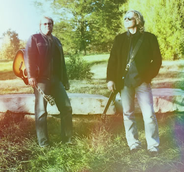 Frank and Dave standing in a field